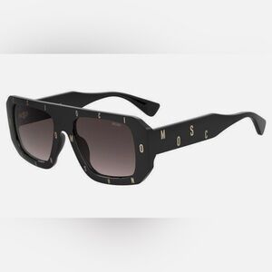 SALE!!! Moschino Black Sunglasses with Gold Accents $270 retail!